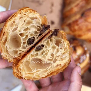 Inside of Chocolate Croissant ($5)