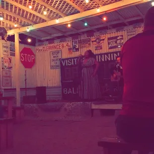 Live music out back