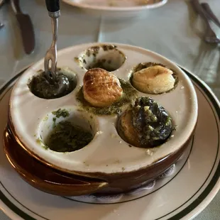 Escargot with puff pastry