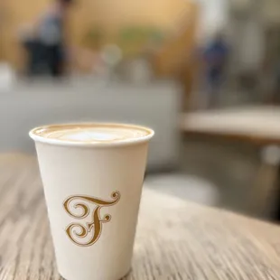 Almond and macadamia nut latte