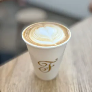 Orange cream latte