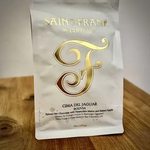 &quot;Cima del Jaguar&quot; coffee that I brewed at home