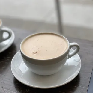 Chai Tea Latte ($5) with House Almond Macadamia Milk (+$1.25)