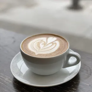 Latte ($5.25) with House Almond Macadamia Milk (+1.25)
