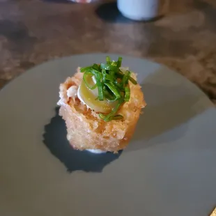 a plate of food on a table