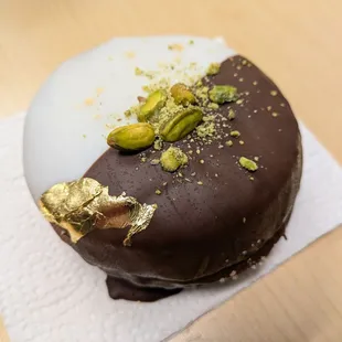 @endoedibles on Instagram 11/25/24  Dubai Doughnut - Toasted Kataifi, Pistachio Cream