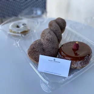 Creme brûlée donut Cinnamon sugar  Lemon vegan and gluten-free