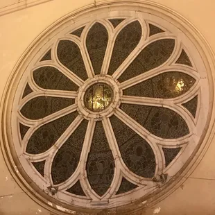 Up close of the rose window!