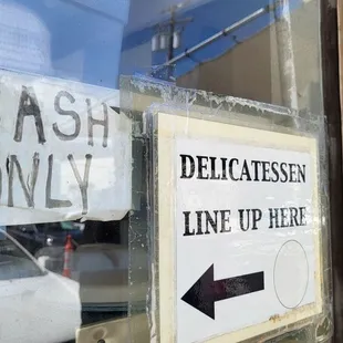 Cash only.