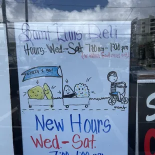 NEW HOURS!