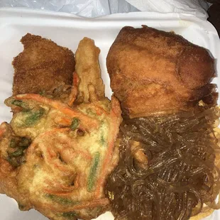 GMonkey do: Fish, Shrimp, Sweet Potato Andagi, Long Rice $8.95