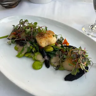 Seared Wild Sea Scallops