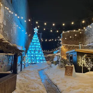 Outdoor winter patio