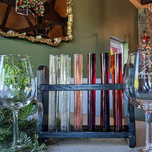 Wine flight! Prettiest flight I ever had