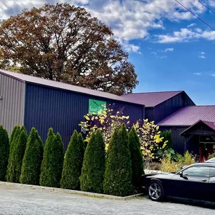 the outside of the winery
