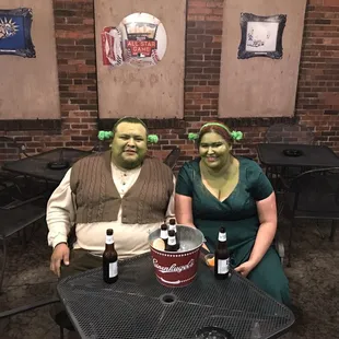 Shrek and Fiona Halloween party