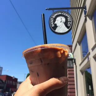 12 oz iced mocha!!! So yum