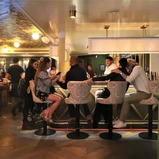 Luv the bar at St. Theo on May 25, 2022.