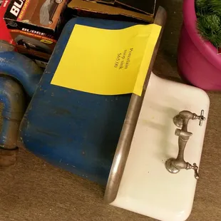 Everything and the kitchen, err...I mean mop sink.