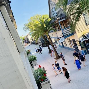 View from balcony table