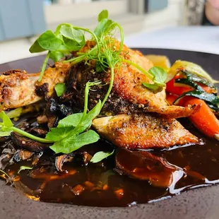 Pesto &amp; mushroom chicken