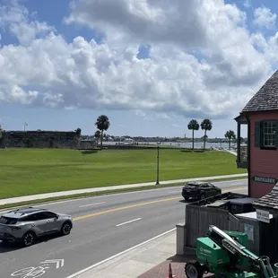 View from outside seating