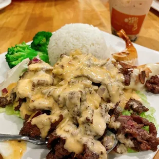 Beef with Pepper and Mayonnaise Sauce Combo Set