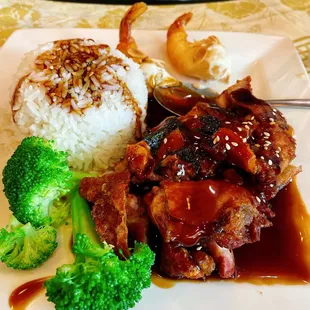 Chicken Chop with Teriyaki Sauce Combo Set