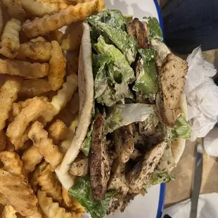 Blackened chicken Caesar wrap