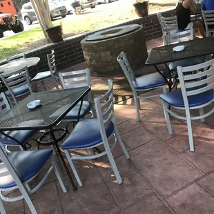 New chairs on the patio!