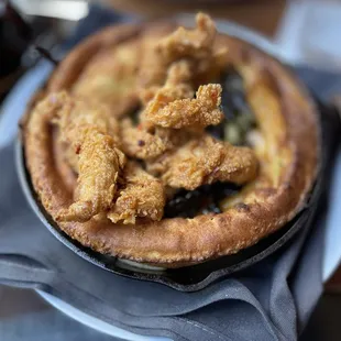 Crispy Chicken + Dutch Baby