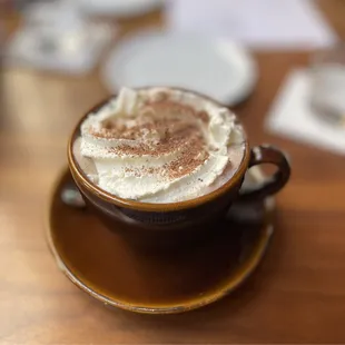 Salted caramel hot chocolate