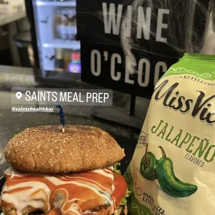 Buffalo chicken ranch sandwich