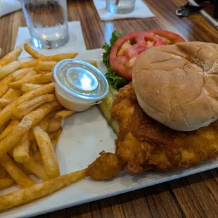 Sticky Chicken w/ Seasoned FF