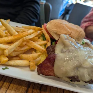 BBQ Burger w/ Seasoned FF