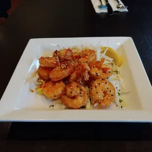 Chili chili bang bang shrimp, it's good!