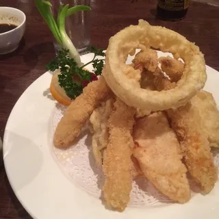 Shrimp and Vegetable Tempura Bento Box