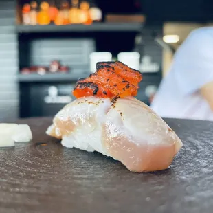 Salmon and tomato confit