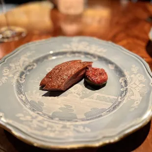Duck breast with fig