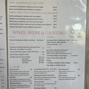 Wines &amp; Cocktails