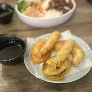 Shrimp and Vegetable Tempura - Perfectly done