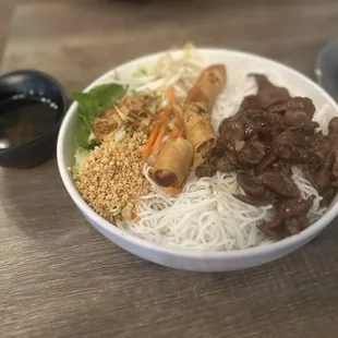BBQ Pork and Spring Roll Vermicelli - Very tasty