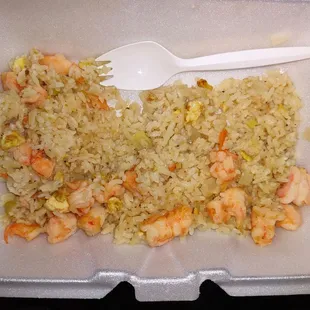 How could a humble dish such as Shrimp Fried Rice be elevated so highly? This was by far the best shrimp fried rice ever. So good!
