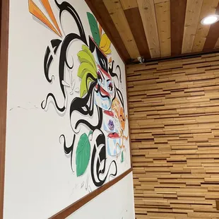 Mural by group table