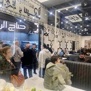 From the lobby looking in