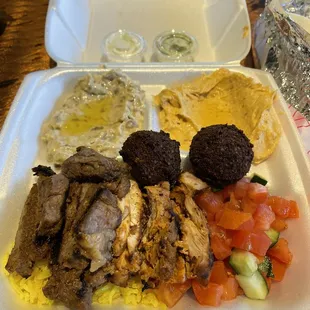 Combo Saj Plate with 3 Sides