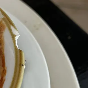 Chipped plate.