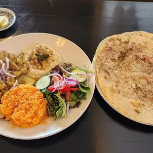 Chicken Shwarma Lunch Platter