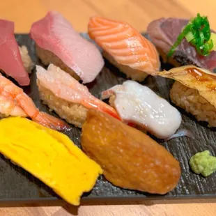 SUSHI part of the RAMEN SUSHI SET 10 pieces of nigiri