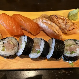a variety of sushi